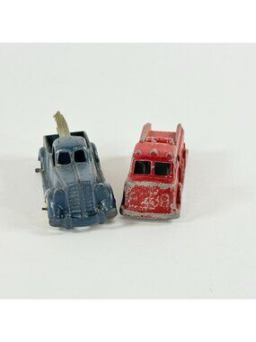 Vintage Hubley Truck & Red & Midget Toy Fire Truck Diecast Vehicles USA
